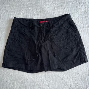 UNIONBAY Black Cargo Shorts Lightweight Cotton Blend